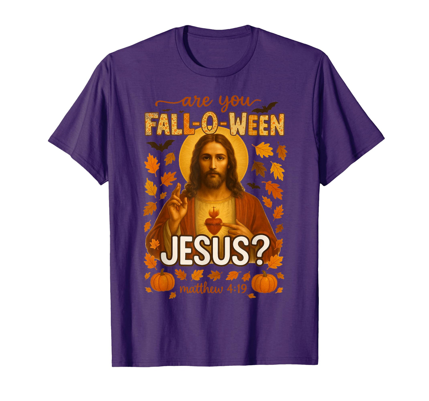 HUGvyn Halloween are You Fall-O-Ween Jesus Christian Faith T-Shirt