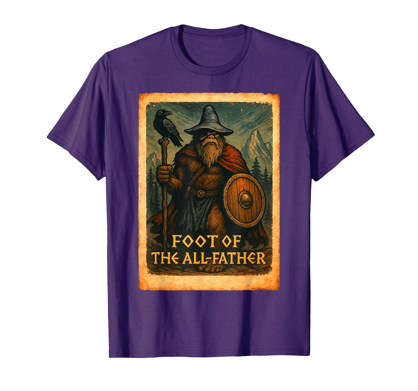 Sasquatch Odin Shirt | Vintage Norse Myth God T-Shirt