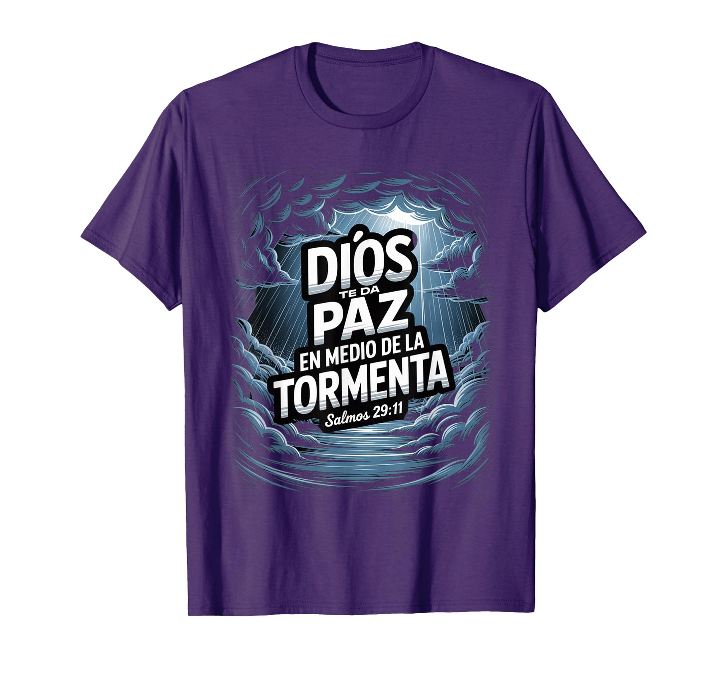 Salmos 29:11 – Paz en la Tormenta Christian Faith T-Shirt