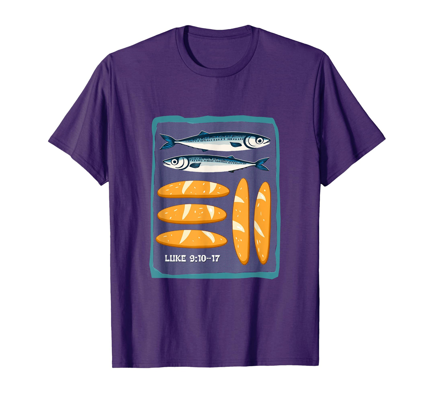 Faith Camp Fish & Loaves apparel – Luke 9:10–17 T-Shirt