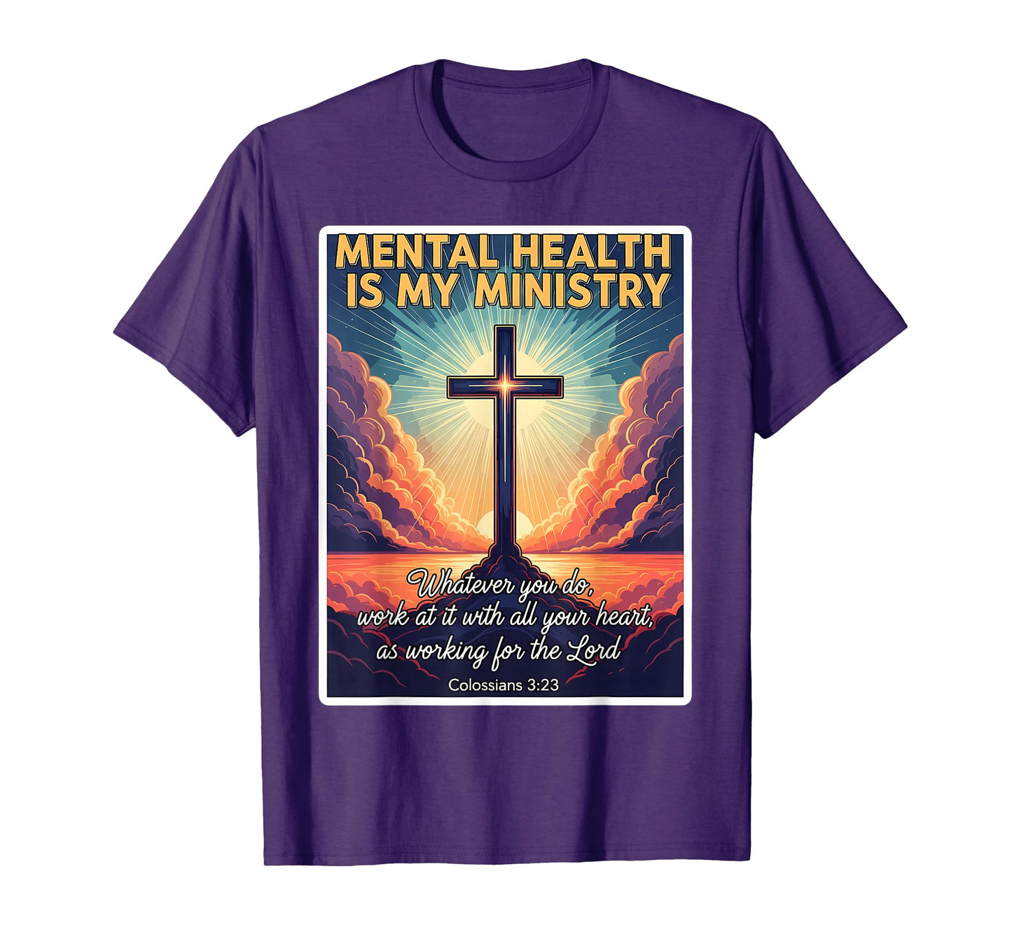 Christian Mental Health is My Ministry Professional Jesus T-Shirt