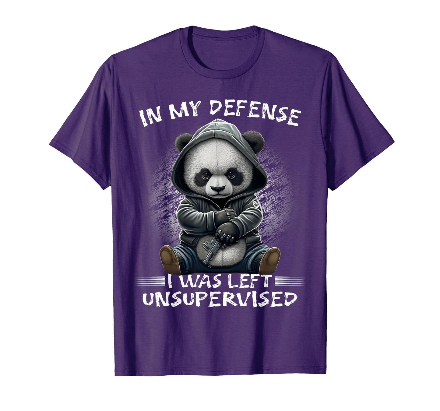 In My Defense I Was Left Unsupervised Funny Sarcastic Quote T-Shirt