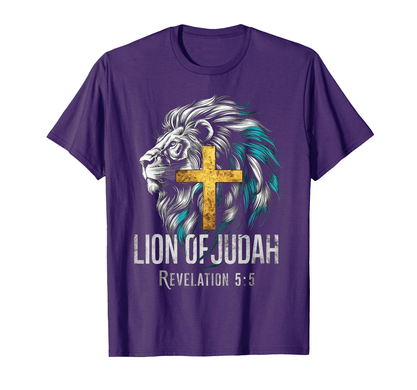 Lion of Judah Christian Cross T-Shirt