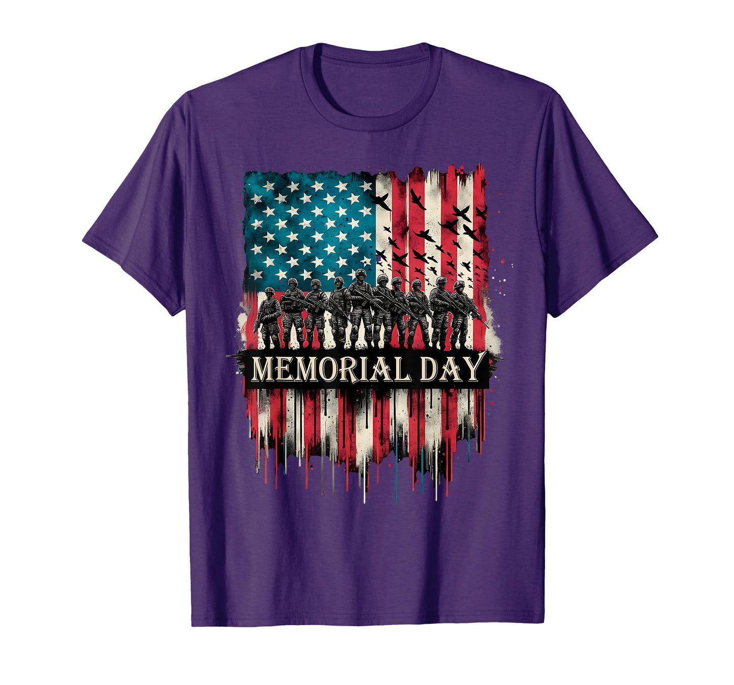 Memorial Day veterans American Flag T-Shirt