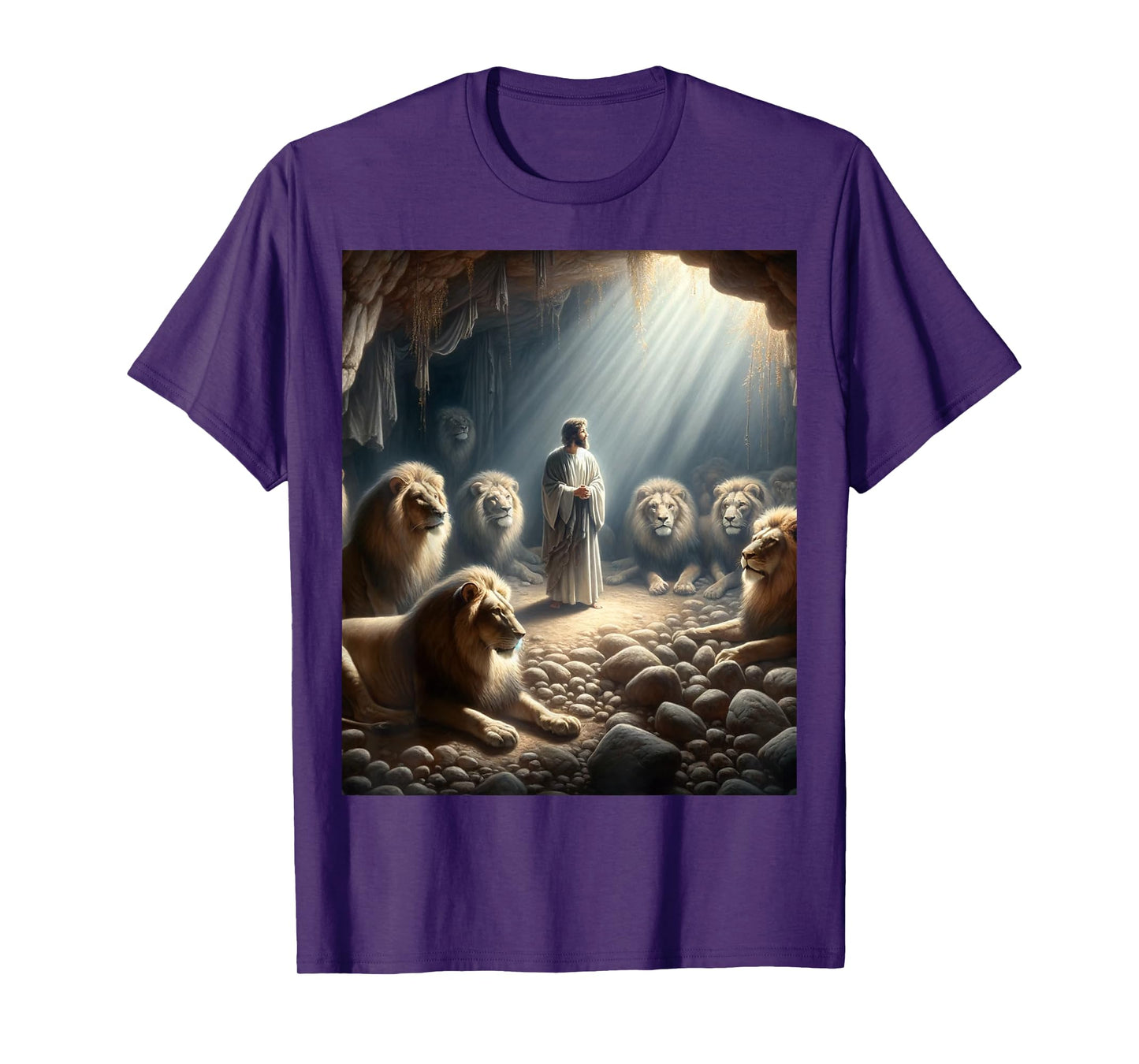 Daniel in the Lions Den Christian Faith God’s Miracles T-Shirt