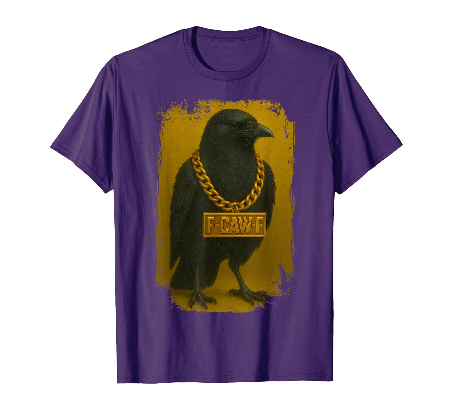 F-CAW-F Crow Funny Quote Black Raven Bird Adult Humor T-Shirt