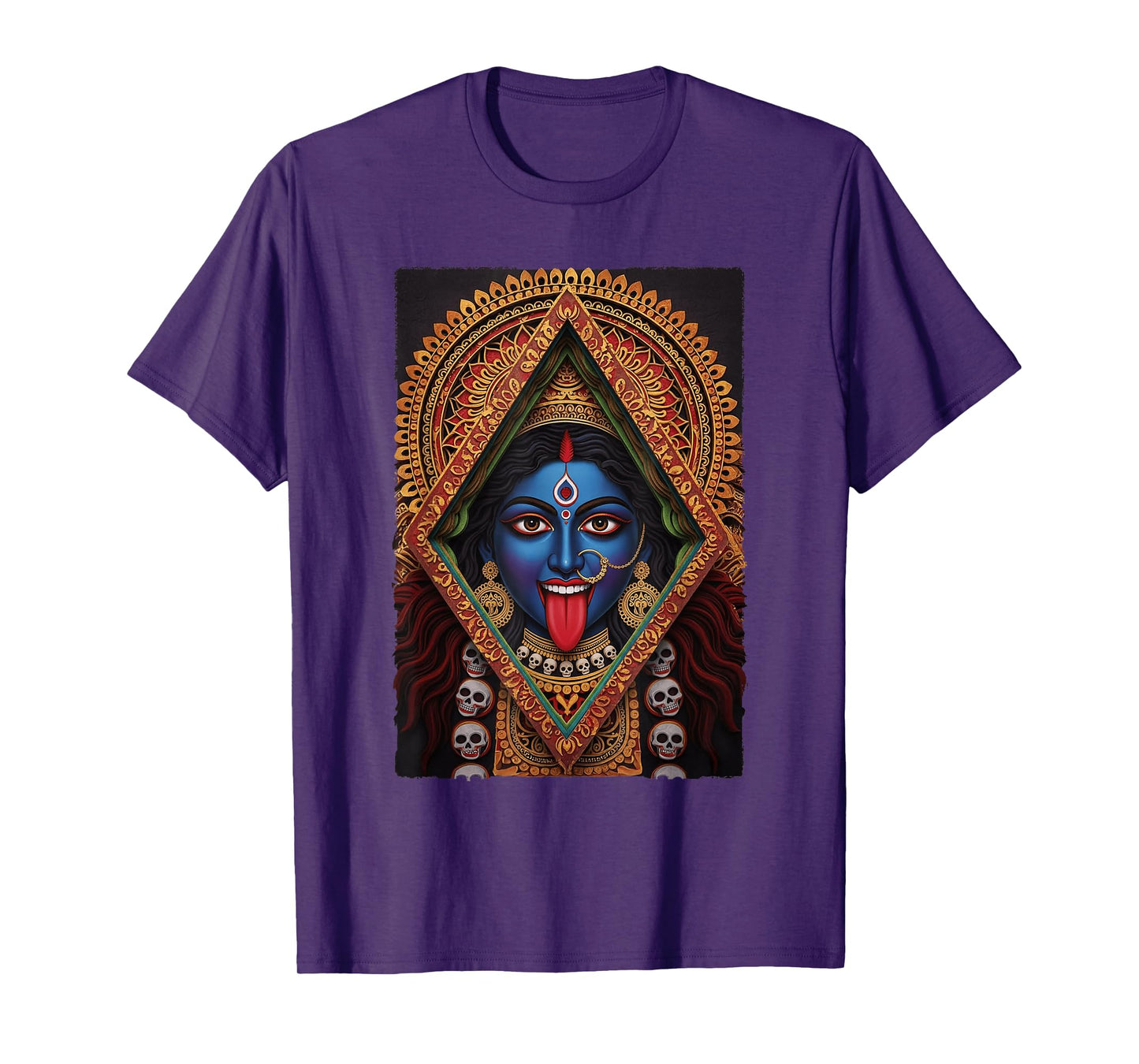 Maa Kali Fierce Divine Feminine Minimal Retro Poster Art T-Shirt