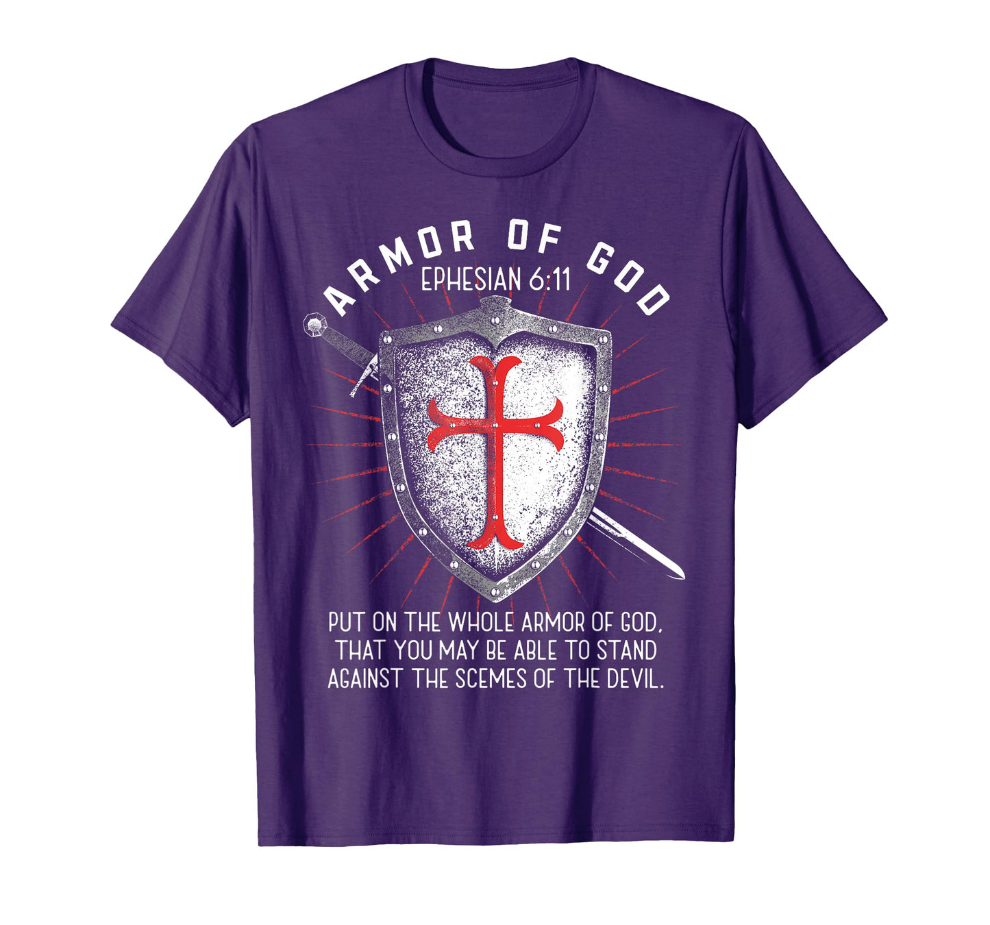Armor Of God Ephesians 6:17 Bible Verse T Christian T-Shirt