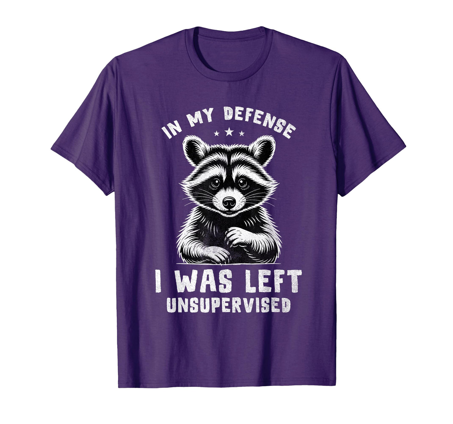 Vintage in My Defense I was Left Unsupervised Funny Sayings T-Shirt