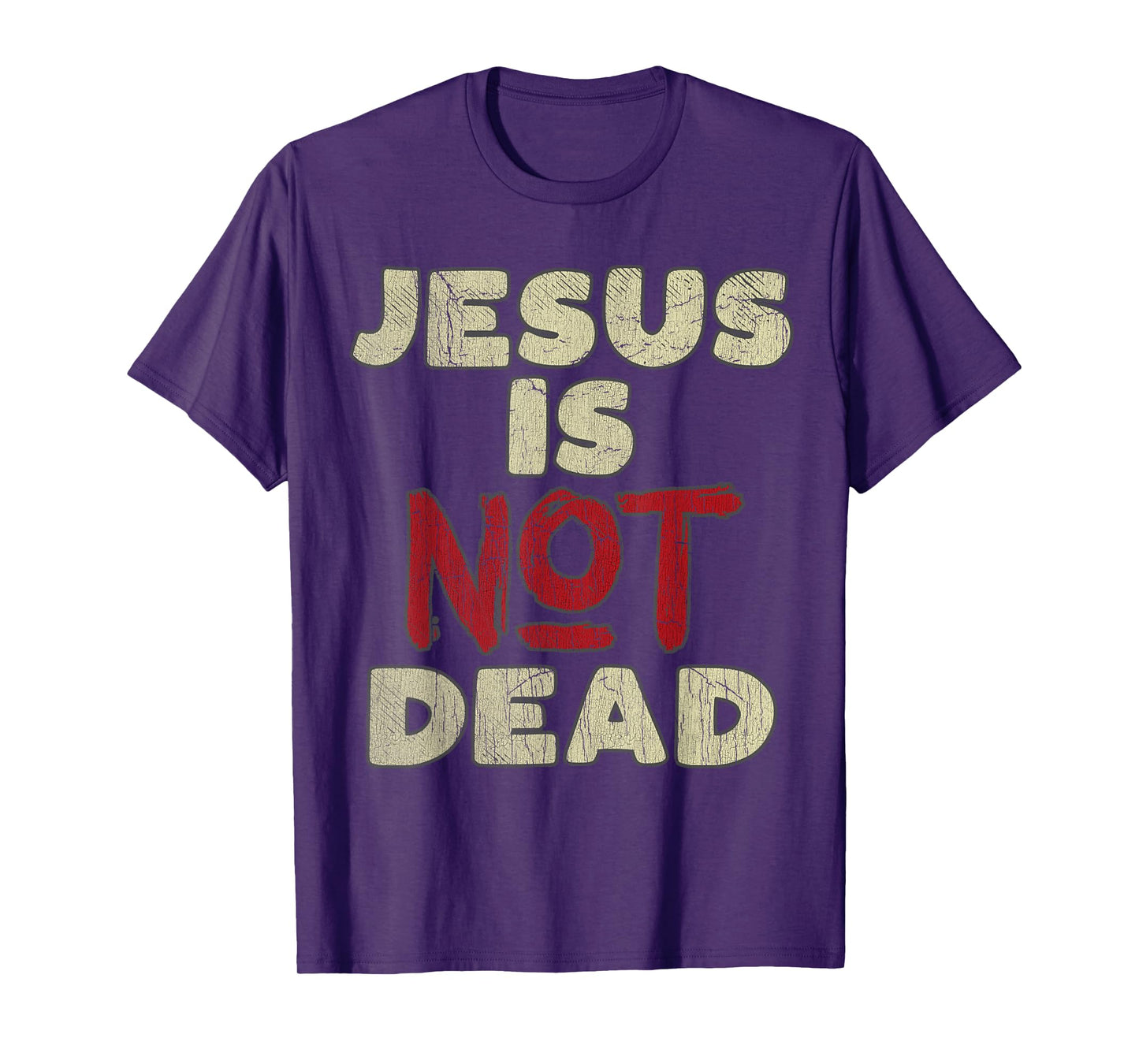 Vintage Retro Jesus Is Not Dead God Christ Faith Religious T-Shirt