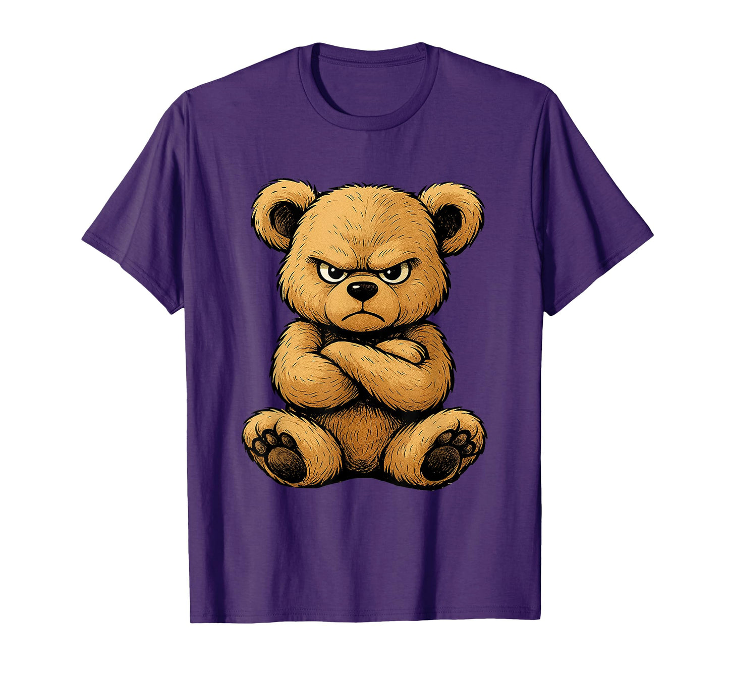 Teddy Bear Angry Teddy Bear Lover Graphic Design Humor T-Shirt