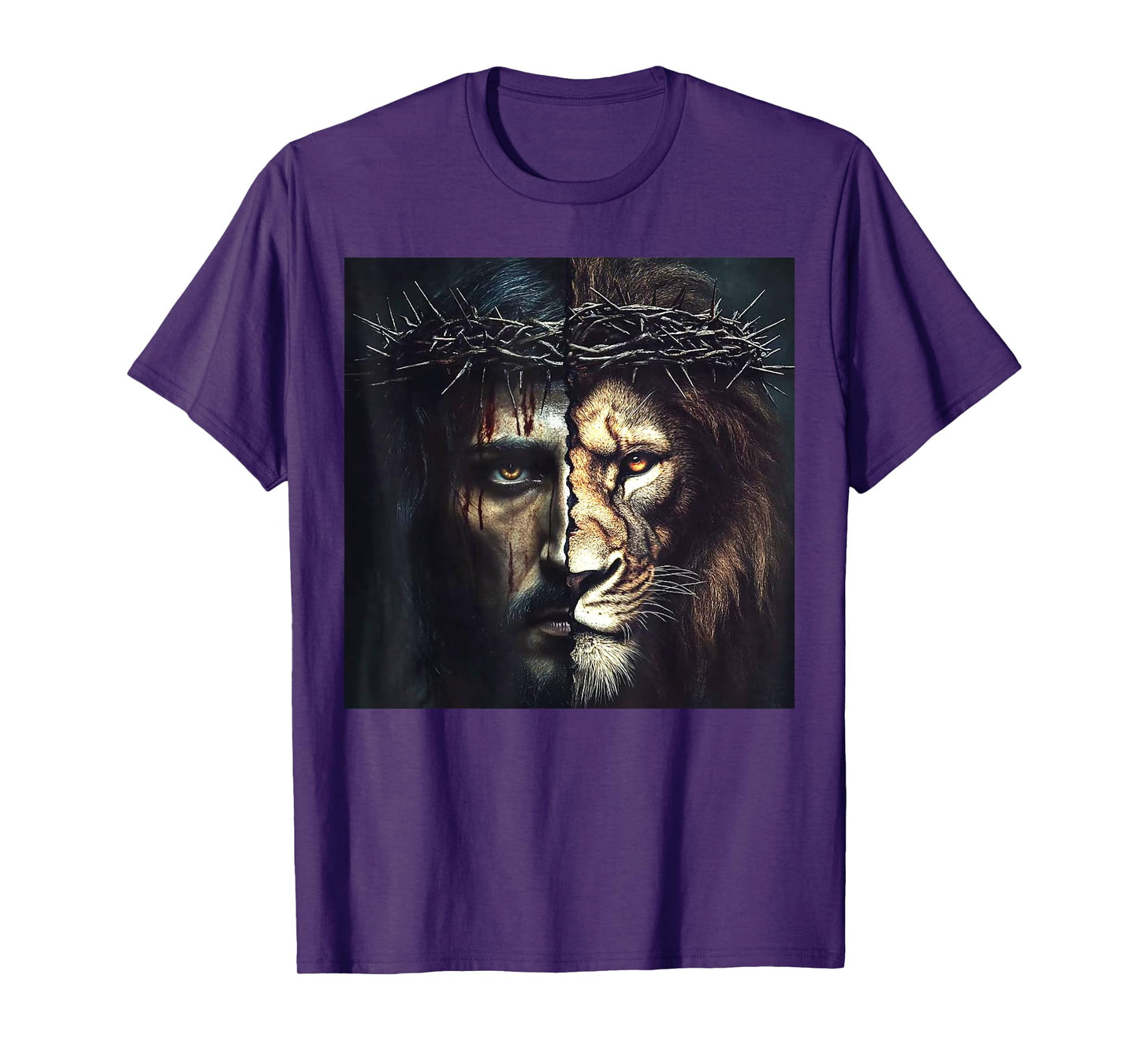 Jesus And Lion Christian Art T-Shirt
