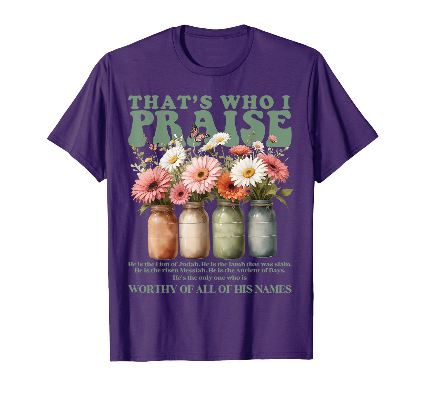 Brandon That's Who I Praise Jesus Christian Lake Merch T-Shirt