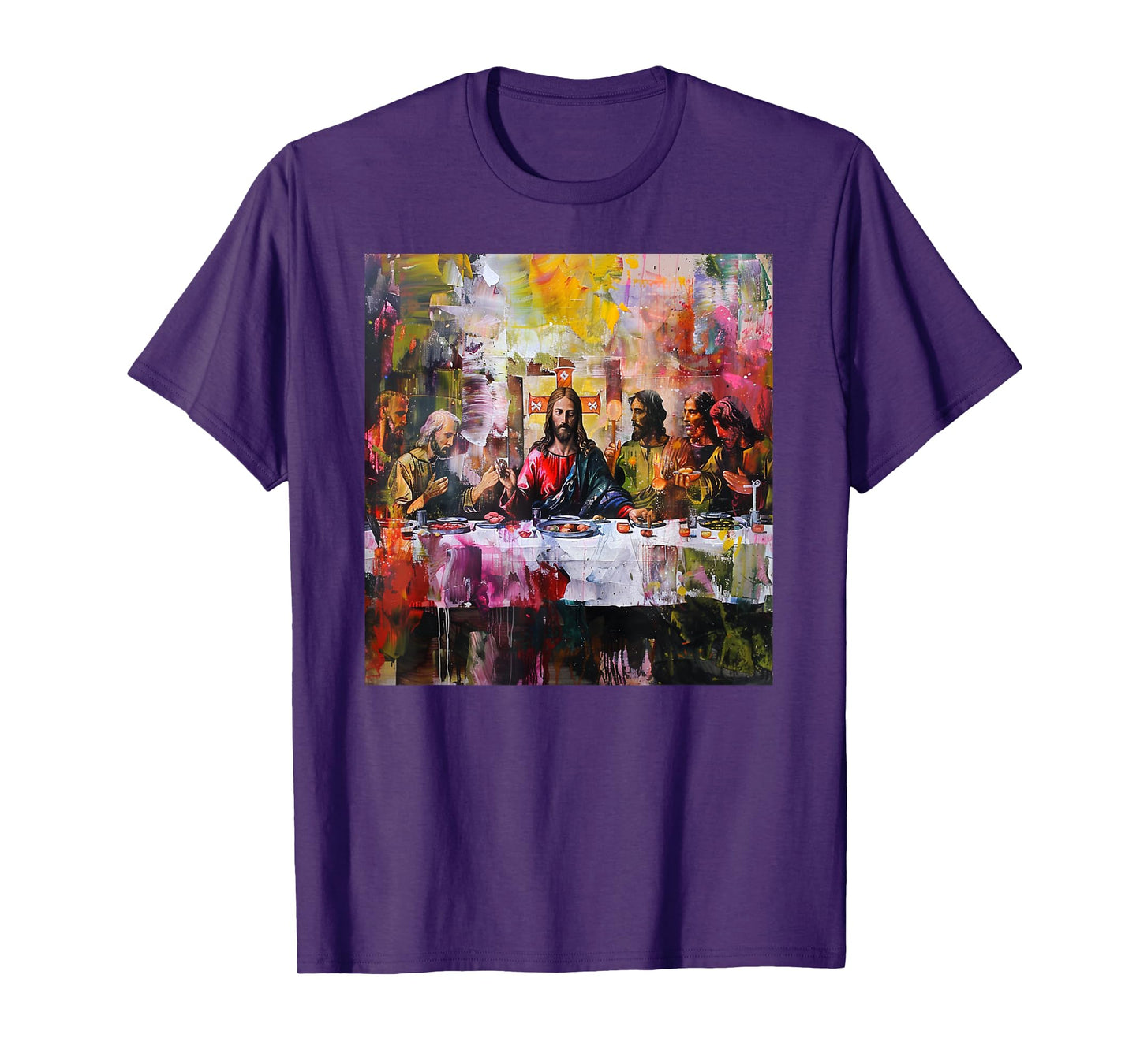 3.Religion and modern,bible art, faith, last, supper T-Shirt