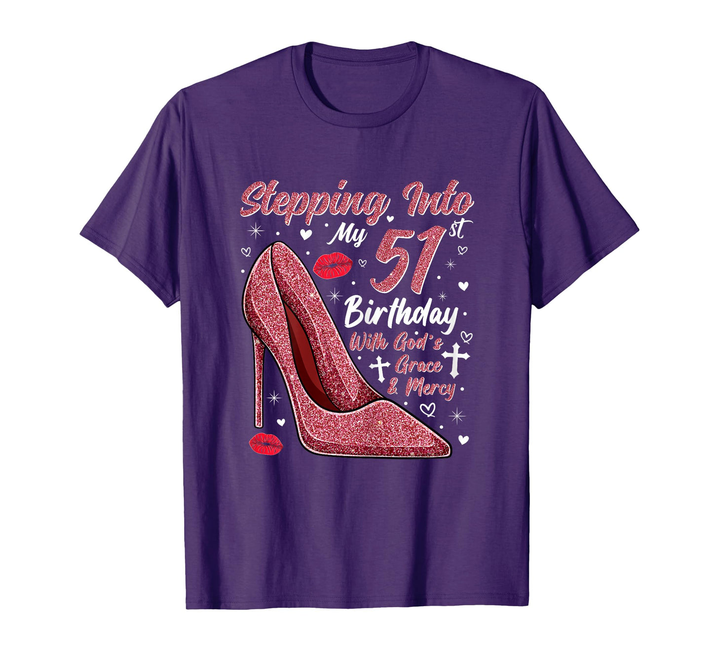 Stepping Into My 51st Birthday Ladies 51 Year Old T-Shirt