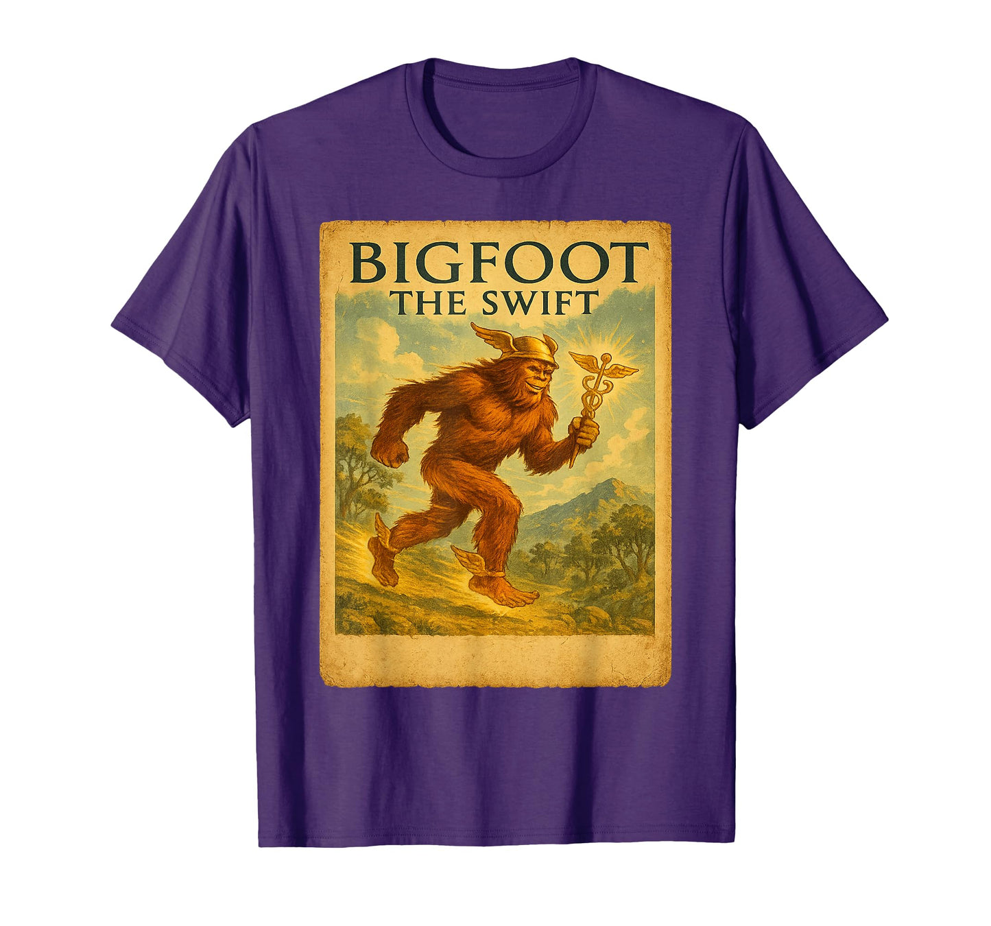 Bigfoot Hermes Shirt | Greek Travel God Cryptid T-Shirt