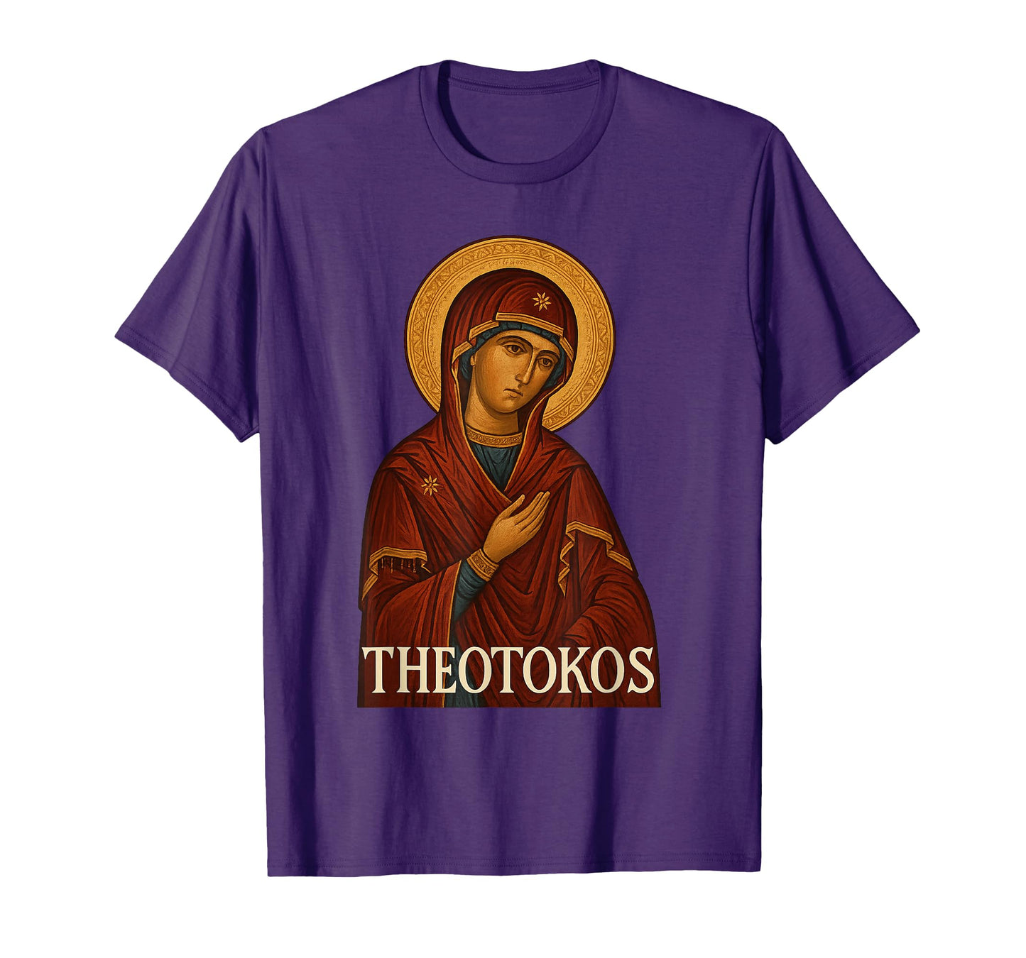 Greek Christian Orthodox Theotokos Virgin Mary T-Shirt
