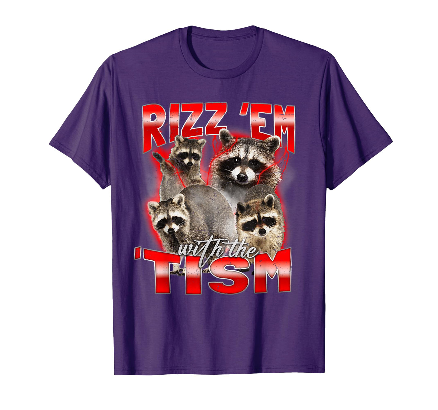 Valentines Day Gifts for Him - Rizz Em With Tism Meme Silly T-Shirt