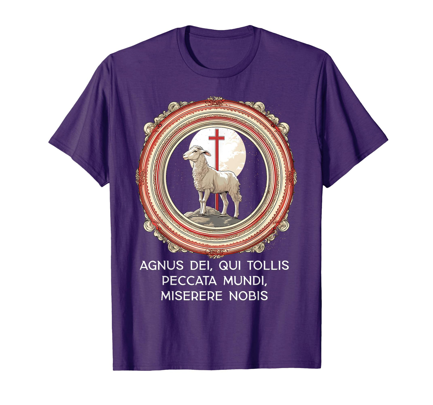 Agnus Dei Sanctus Traditional Latin Mass Catholic T-Shirt