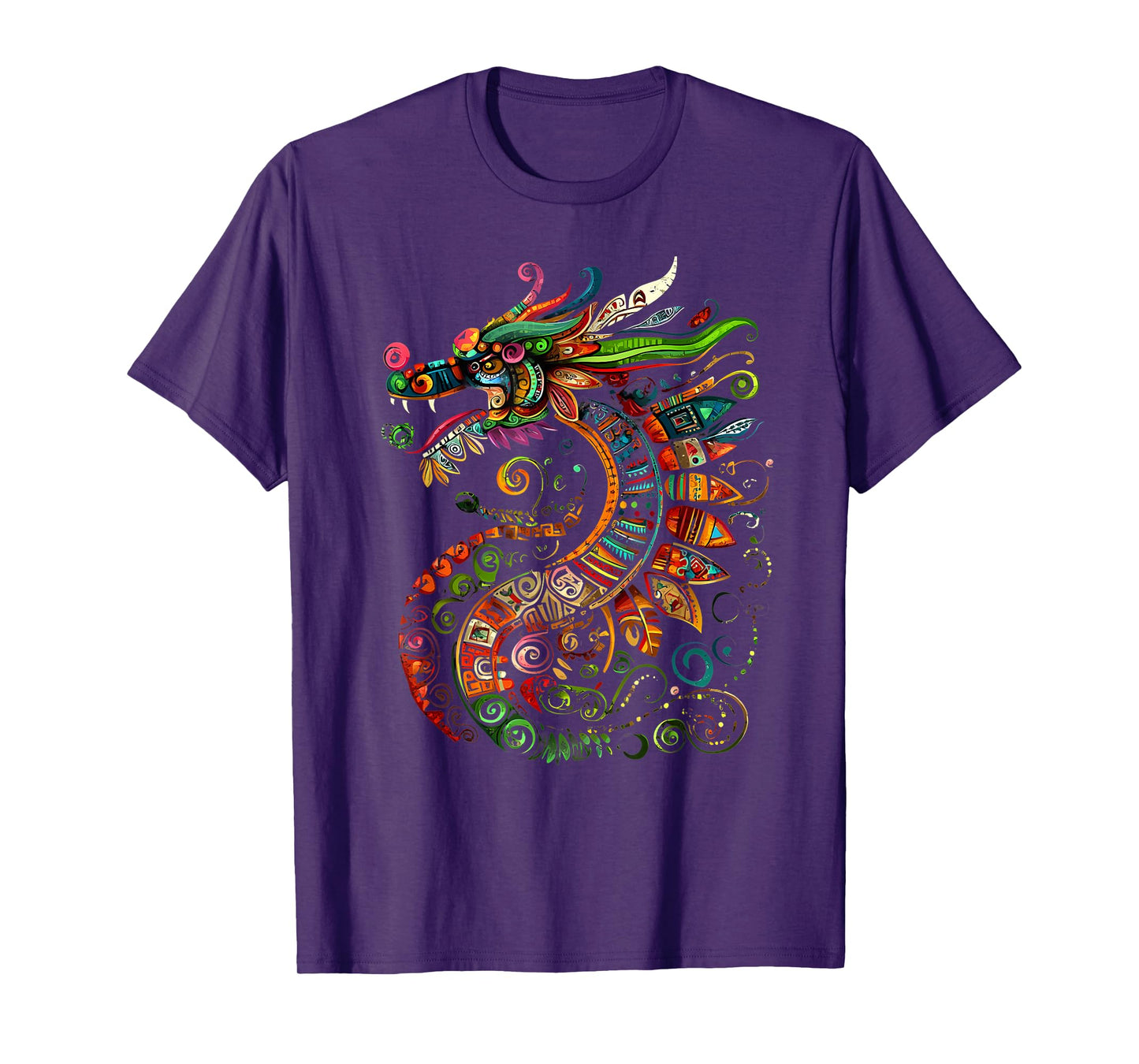 Aztec God Feathered Serpent Quetzalcoatl Mexican Mythology T-Shirt