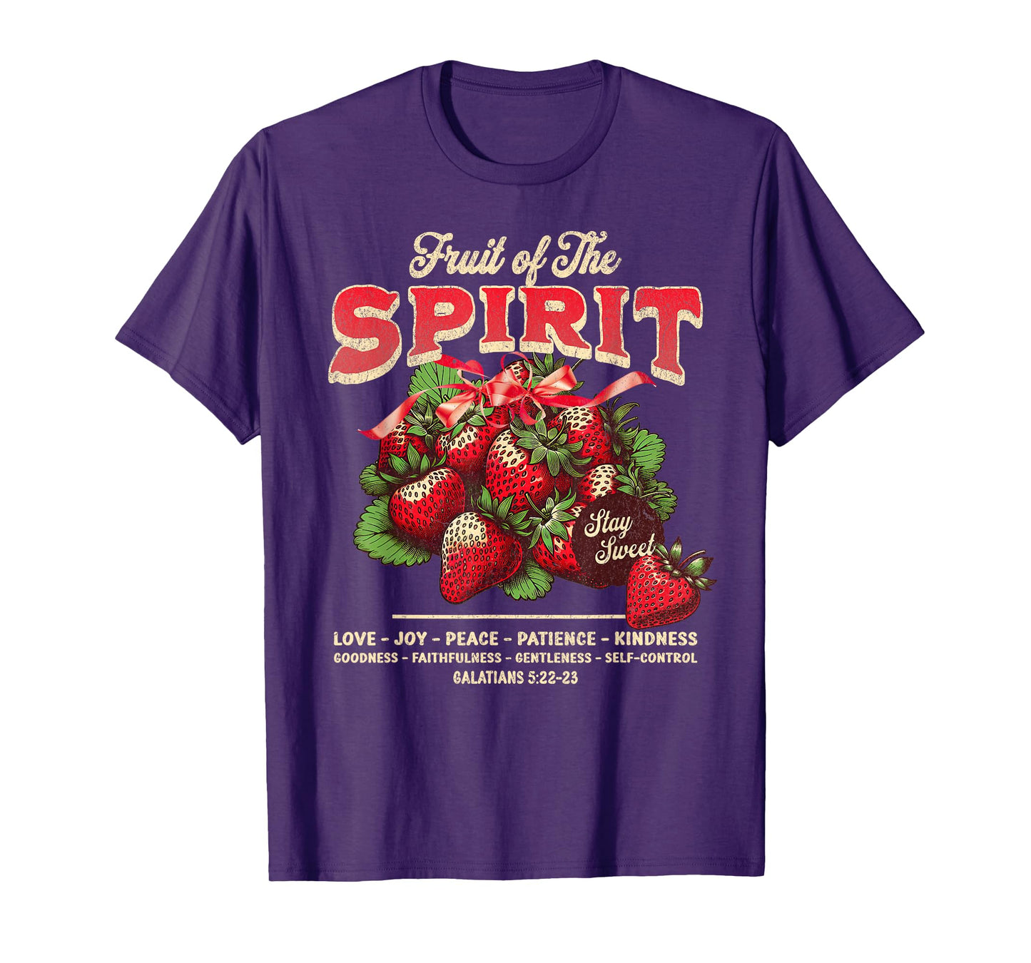 Fruit of The Spirit Bible Verse Christian Religious Women BD T-Shirt