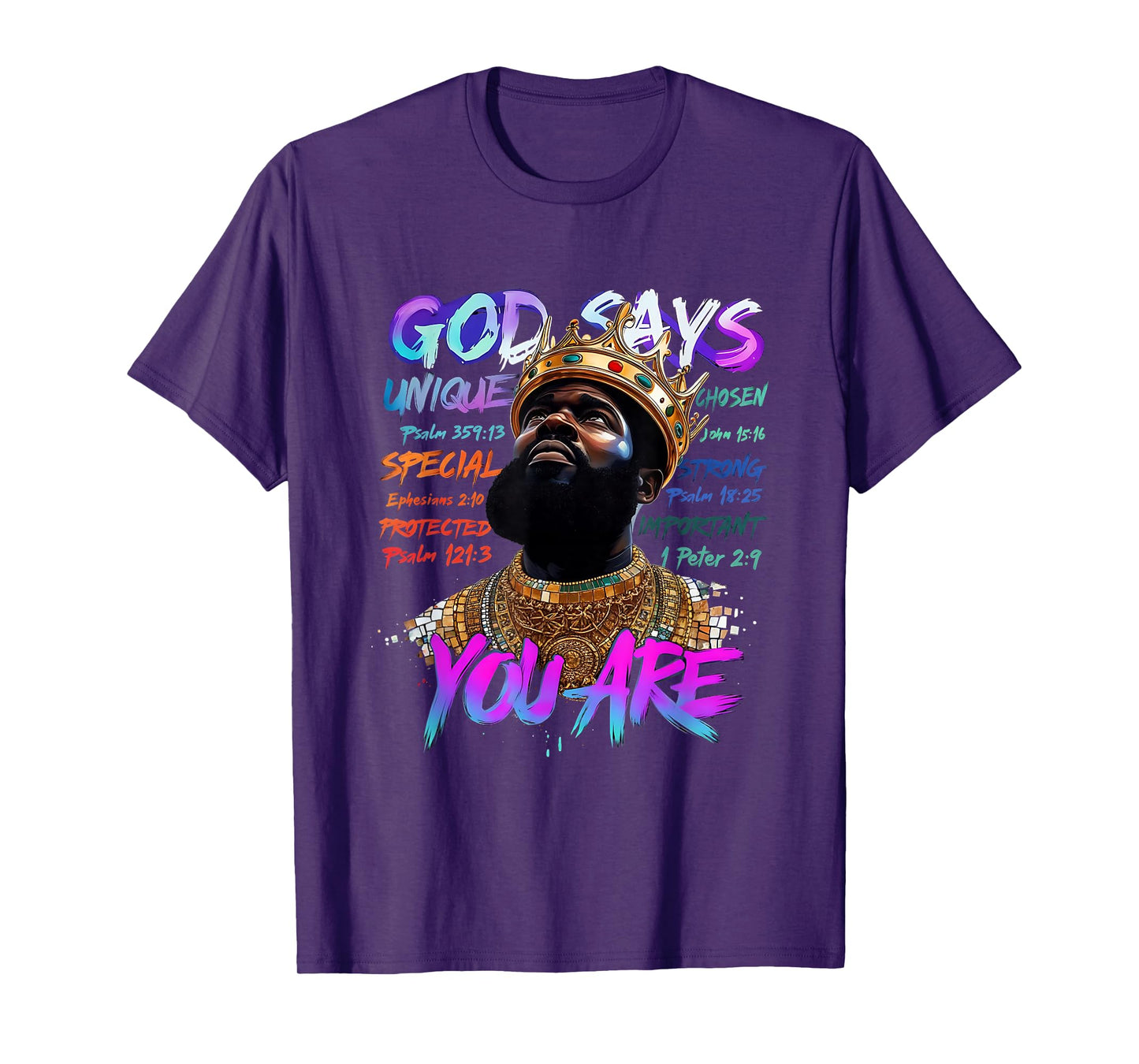 God Says You are Black Man African American Juneteenth T-Shirt