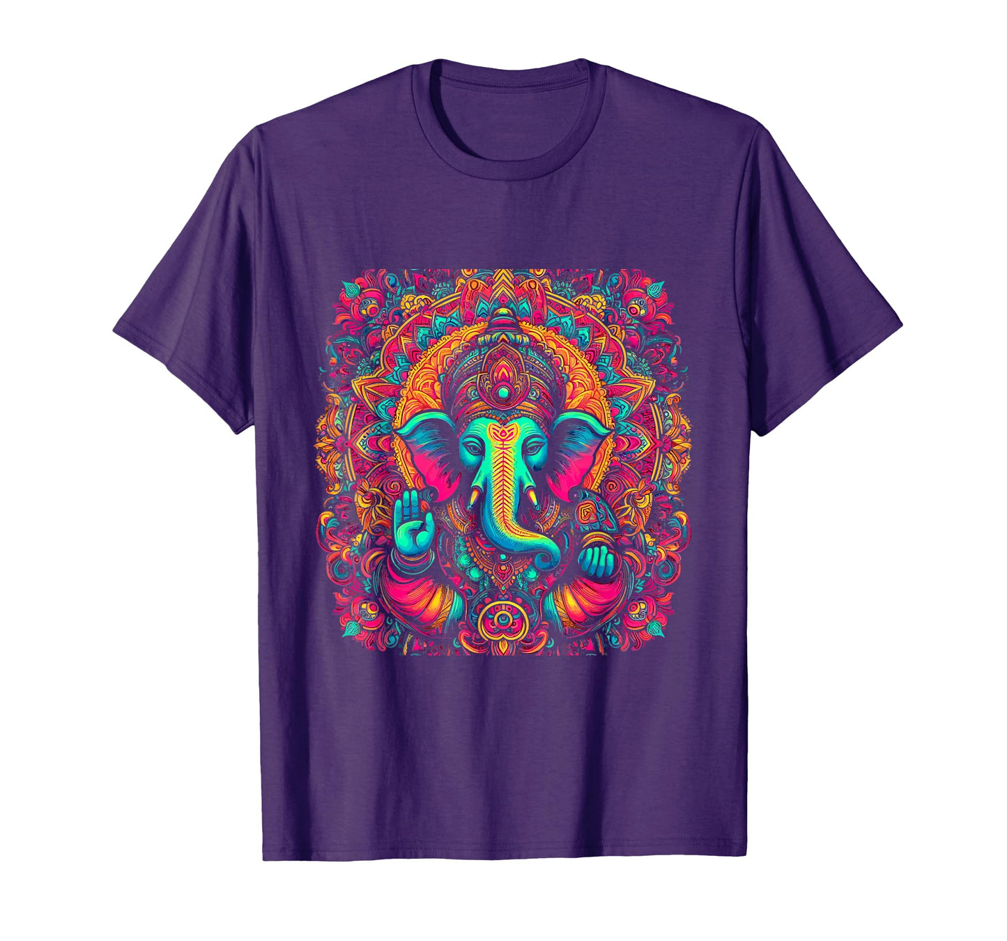 Ganesh Symbol Yoga Hindu Elephant God Ganesha Puja T-Shirt