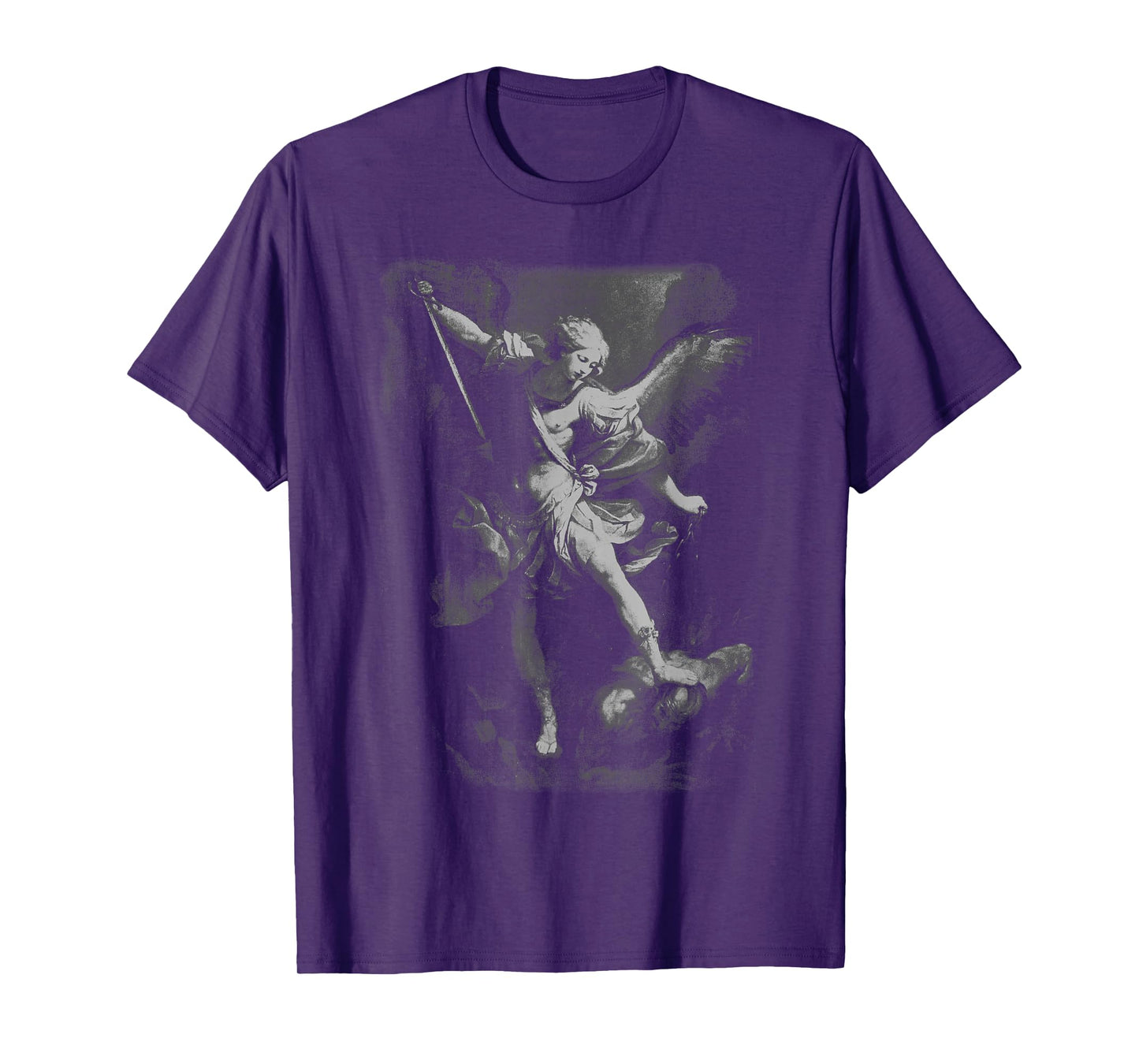 Saint Michael the Archangel Defeating Satan Christian T-Shirt