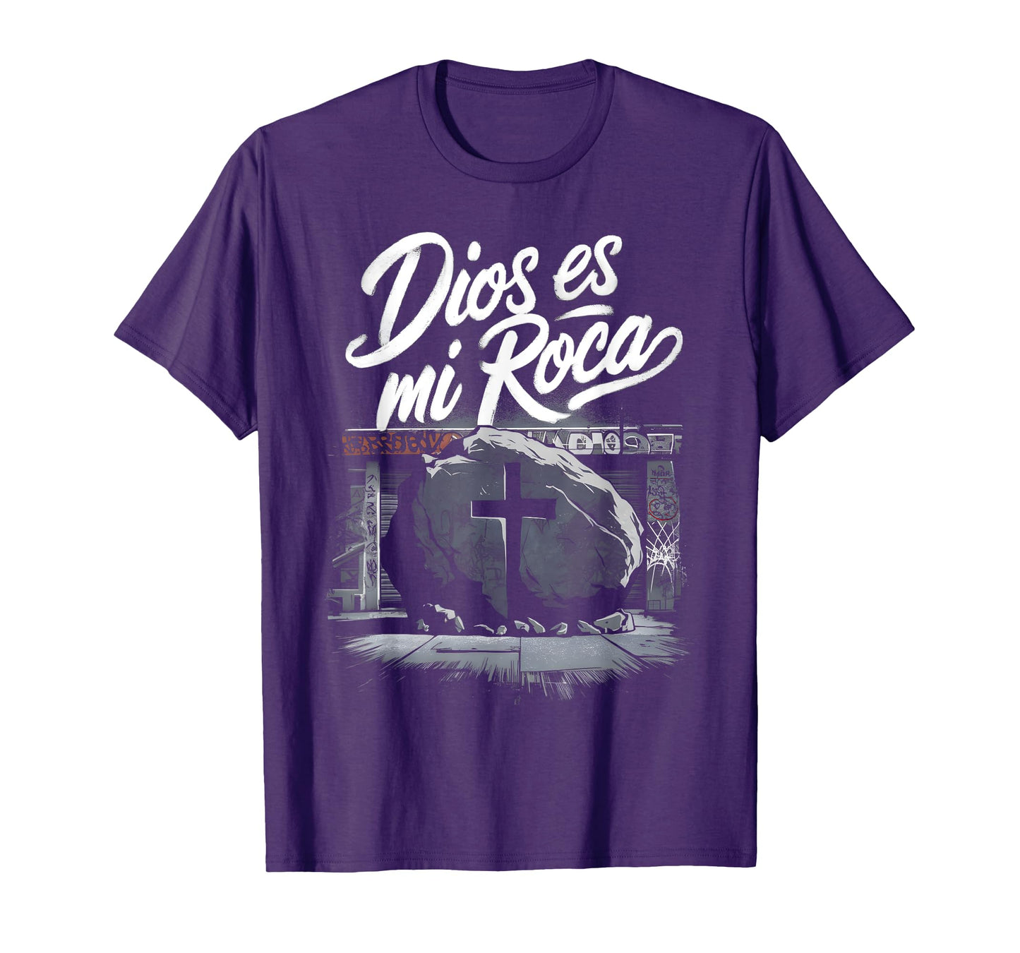 Dios Es Mi Roca Chicano Mexican Culture Faith God T-Shirt