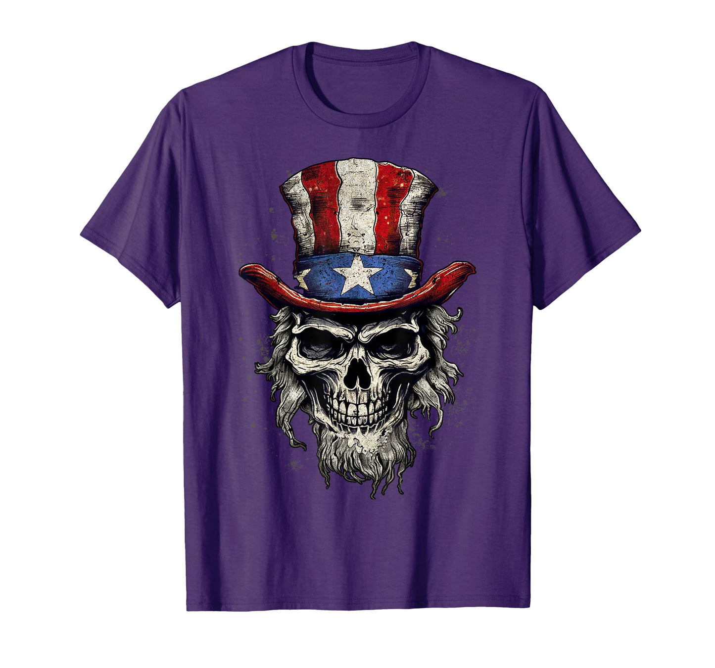 Uncle Sam Skull T-Shirt