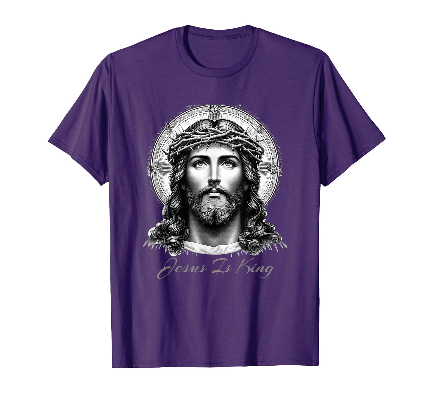Jesus is King – Powerful Christian Art Design with Jesus T-Shirt