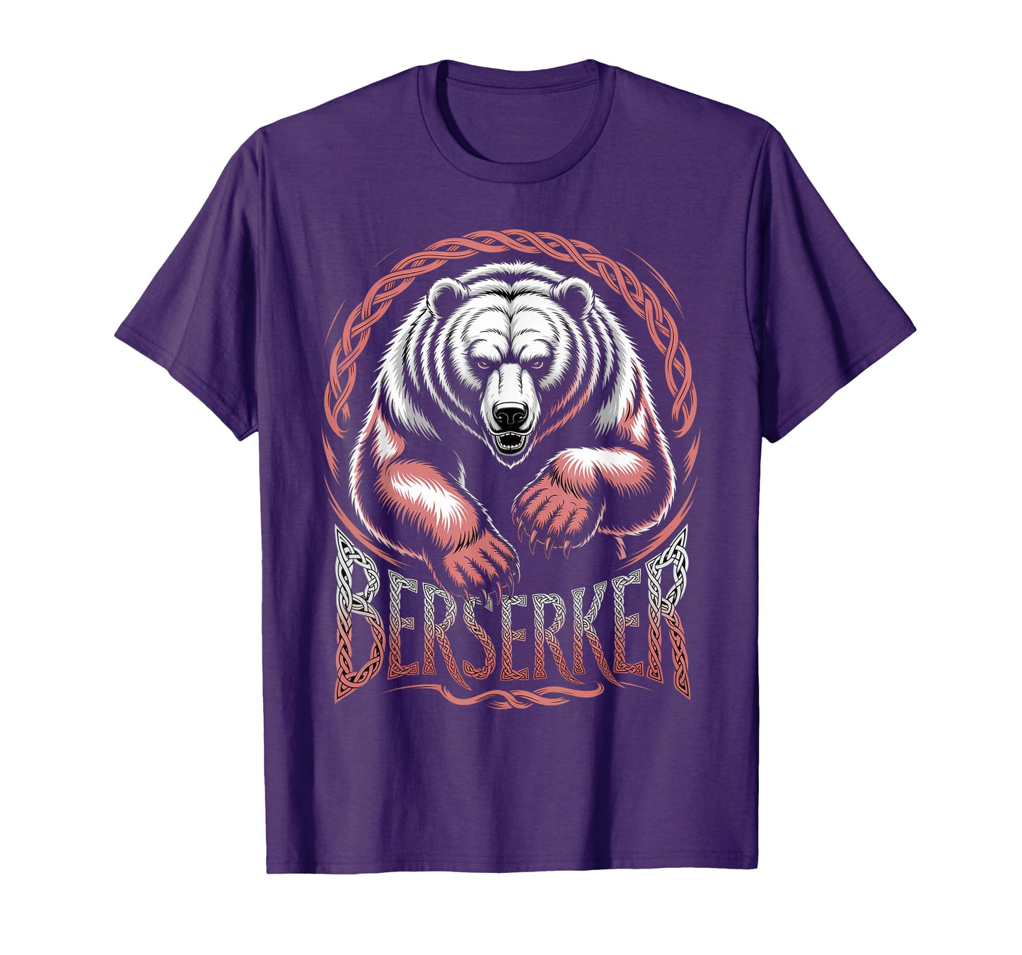 Knotwork Berserker Bear Nordic Warrior Norse Spirit T-Shirt