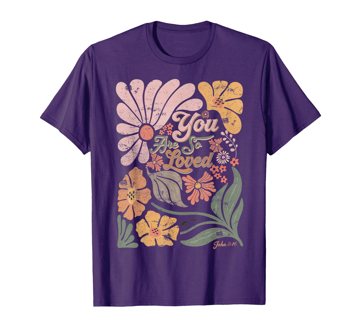 Boho Retro Christian You Are So Loved Men Women Kids T-Shirt
