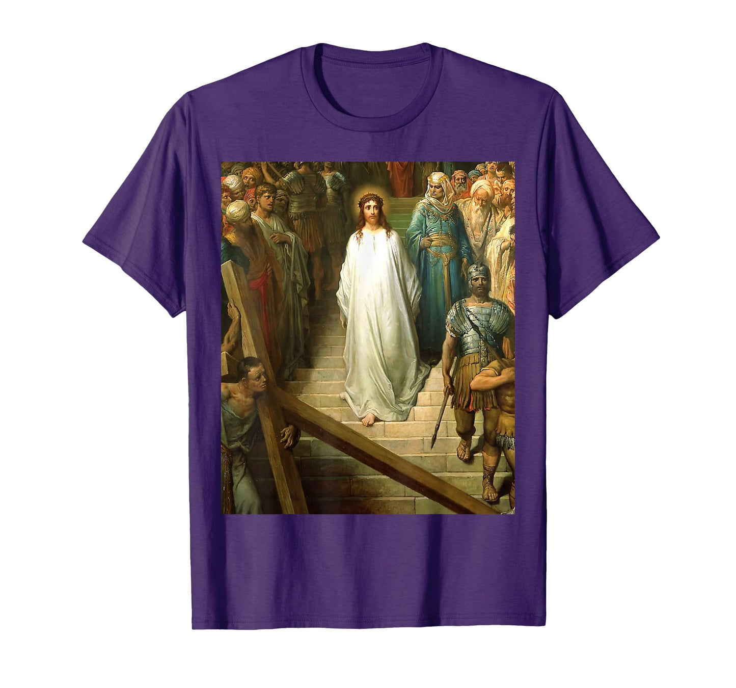Christ leaving the Praetorium Painting by Gustave Dore T-Shirt