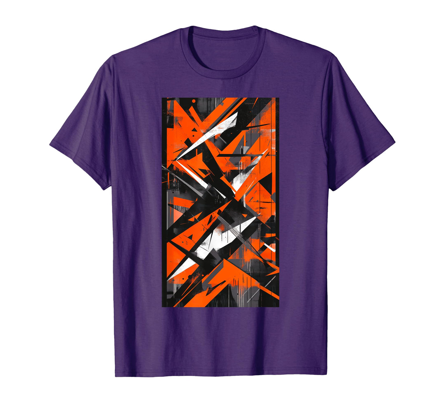 Orange Geometric Art Sharp Abstract art Modern T-Shirt