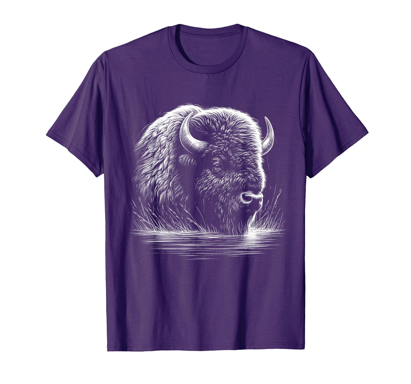 Bison Lover Art Design For Men And Women T-Shirt