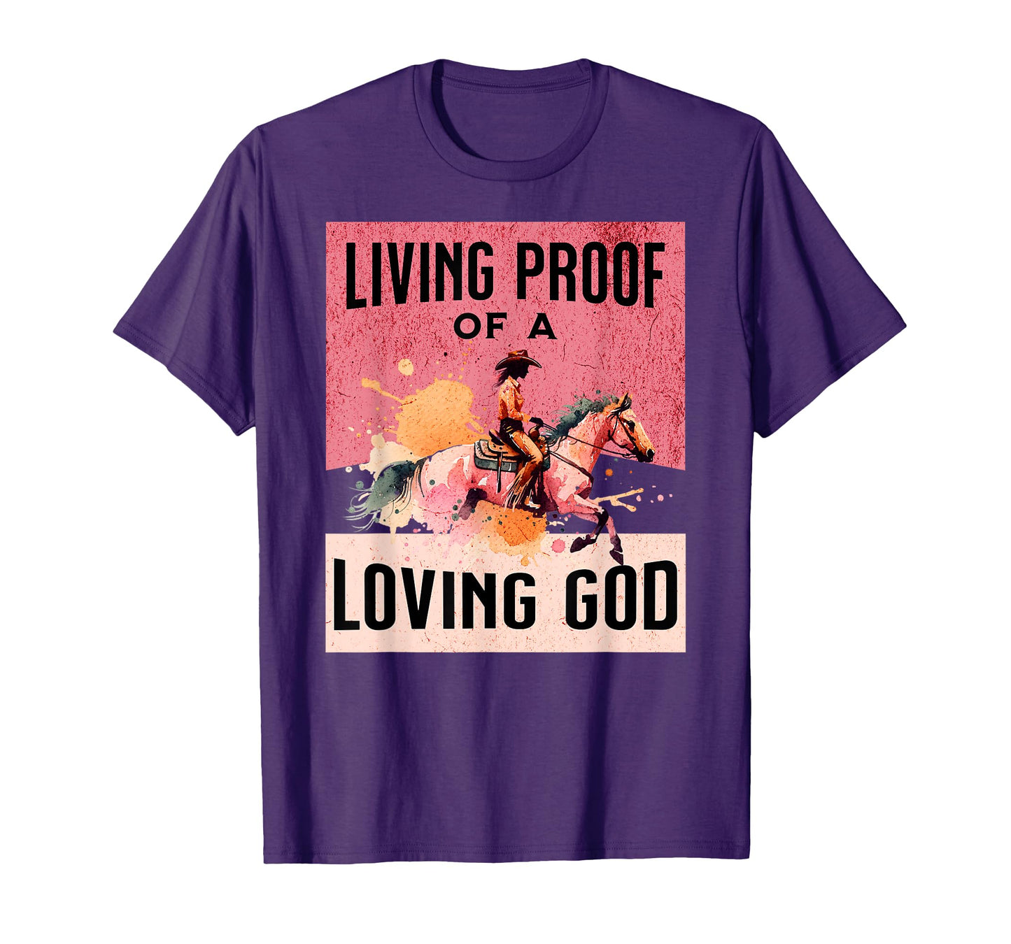 Cowgirl Proof of Loving God Jesus Western Gear Christian T-Shirt