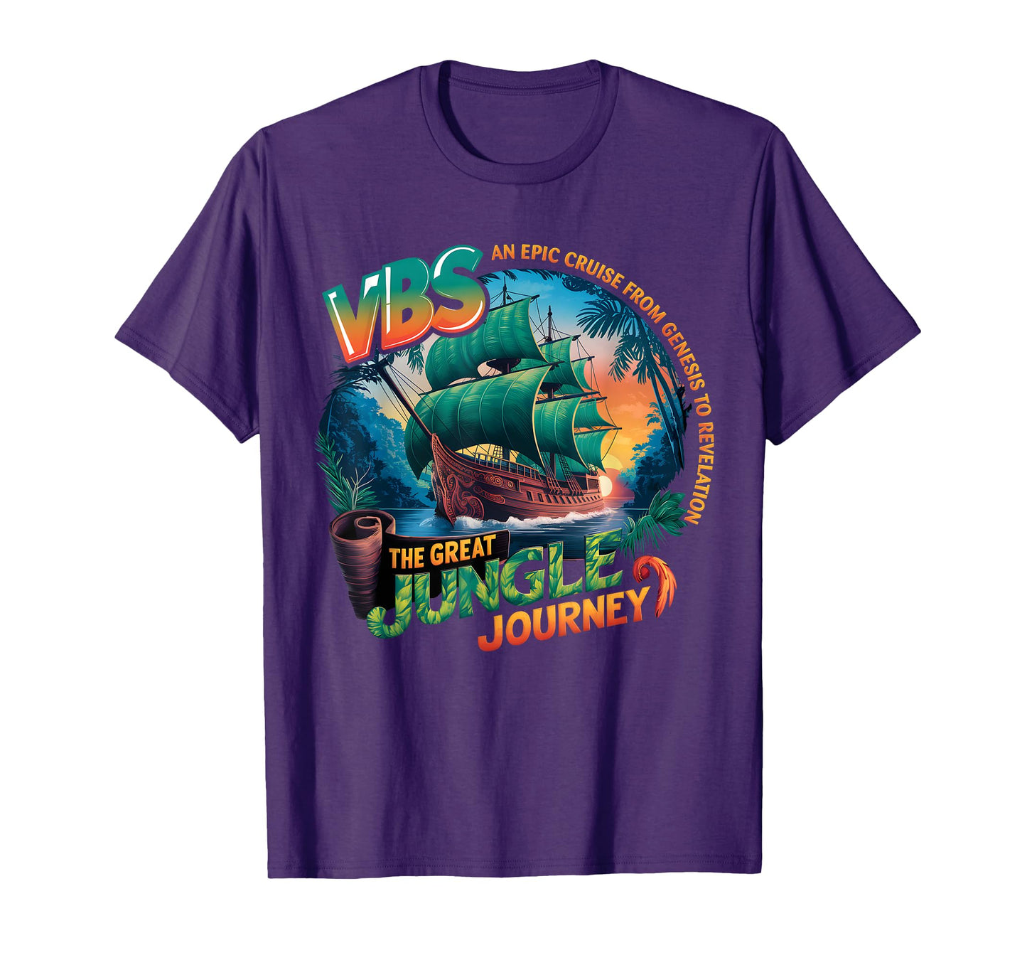 Vacation Camp VBS 2025 Youth Jungle Journey VBS Campers T-Shirt