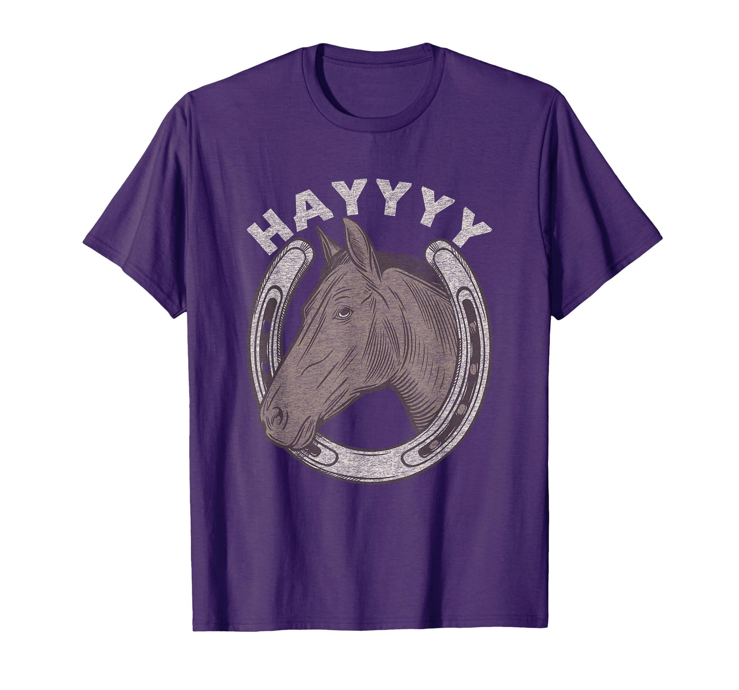 Funny Horse Hay Saying | Equestrian Lover Vintage Graphic T-Shirt