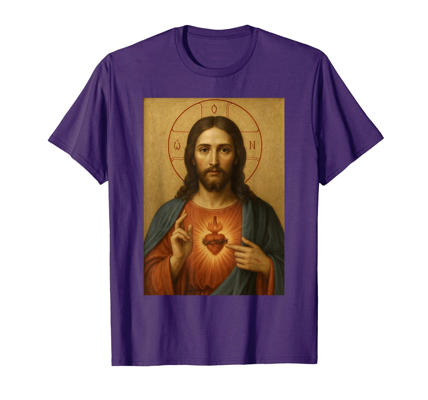 Icon of Jesus Christ - Catholic Sacred Heart of Jesus T-Shirt