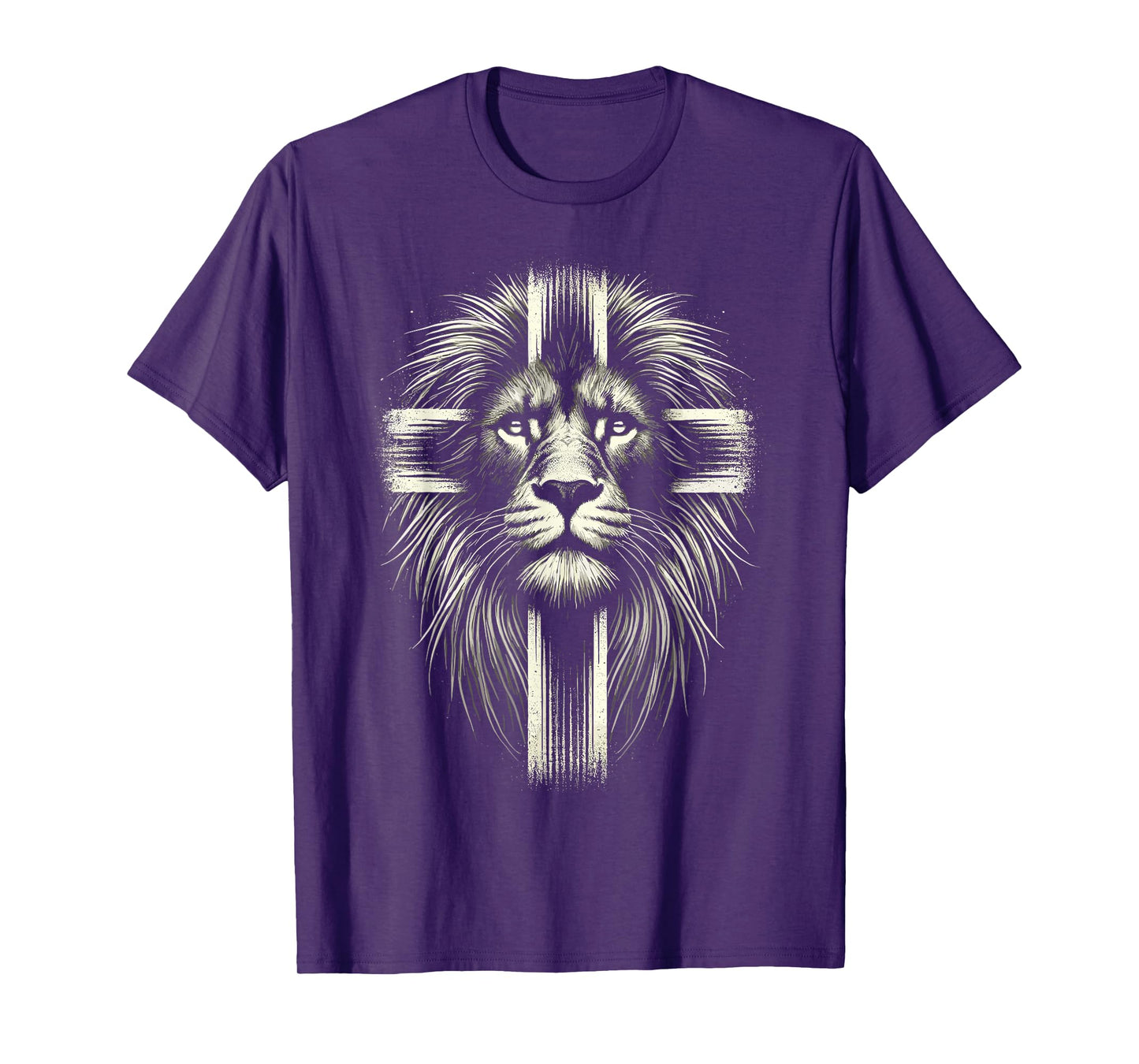 Lion of Judah Cross Christian T-Shirt