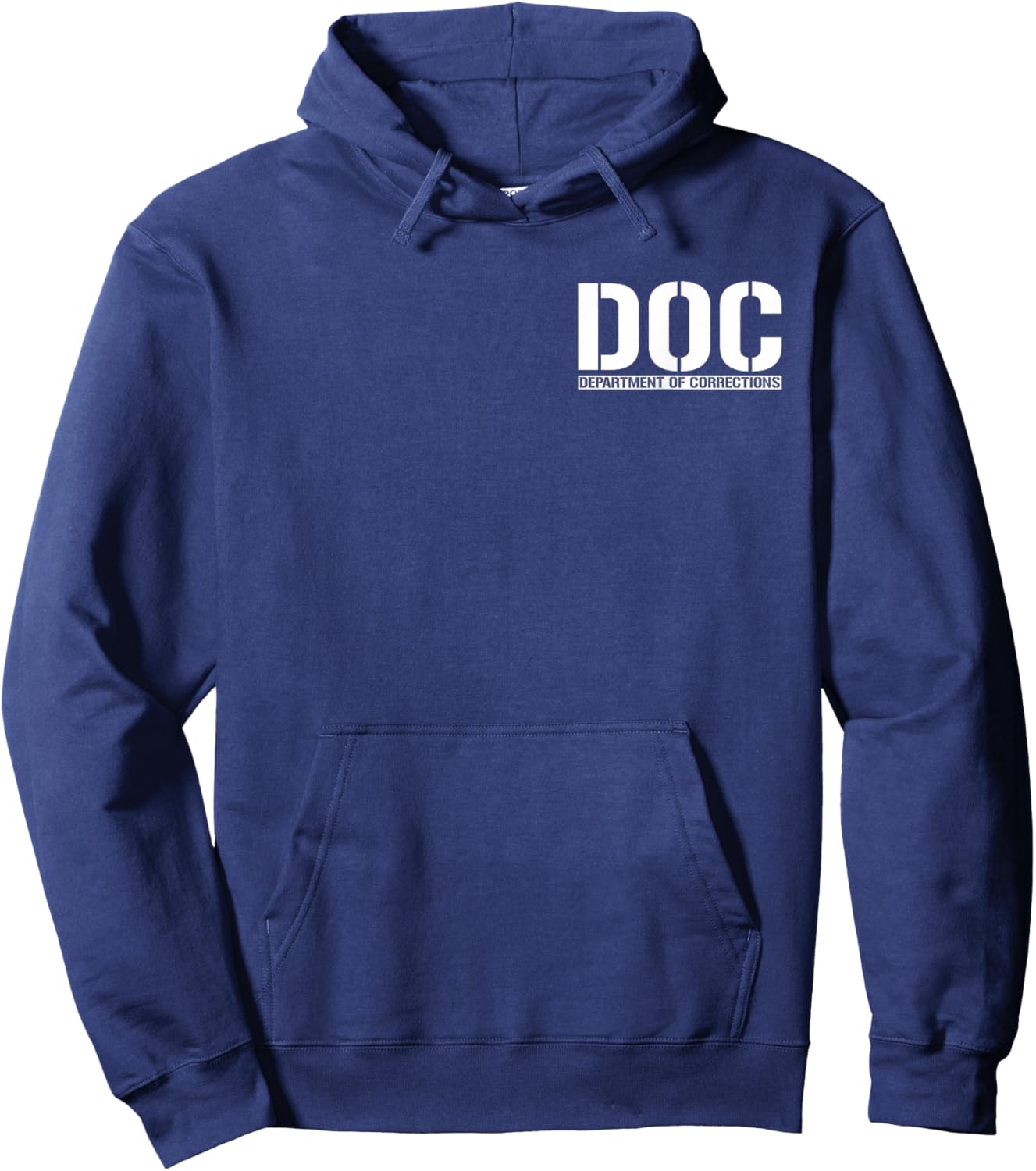 Doc Department of Corrections Inmate Officer Costume Hoodie - Hoodie | Navy