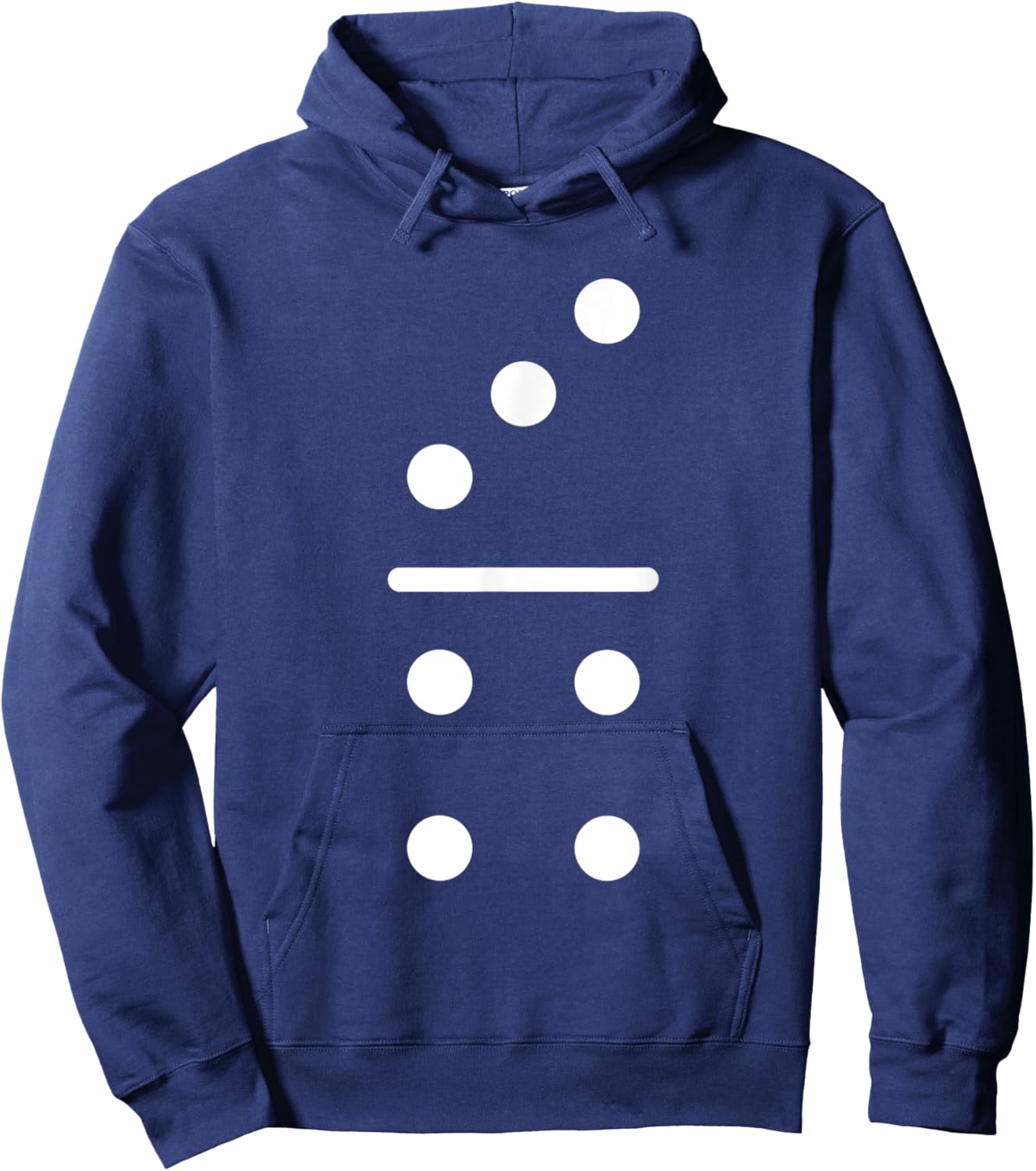 Domino Game 3 4 Dots Matching Halloween Group Costume Hoodie - Hoodie | Navy