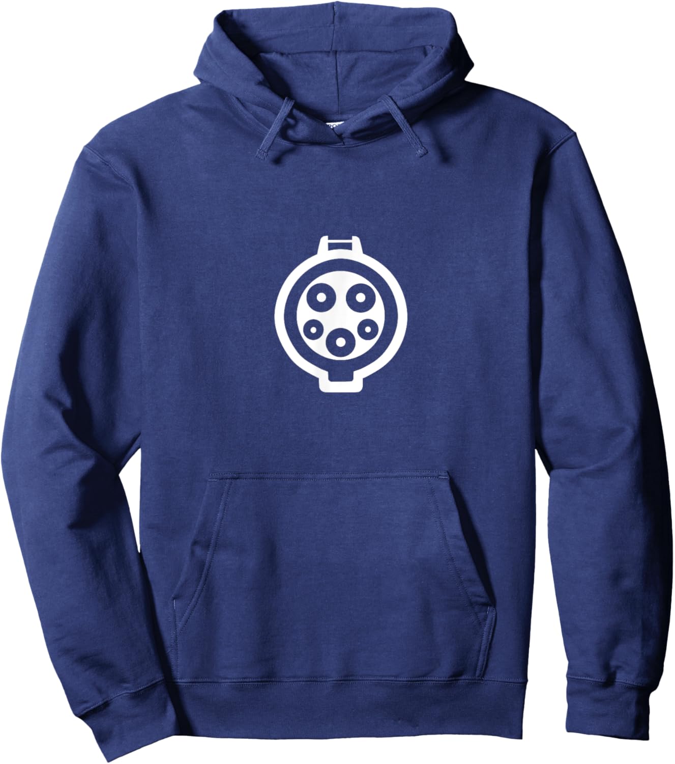 Electric Car J Plug, Type 1 Connector, J1772 Vehicle Charger Hoodie - Hoodie | Navy