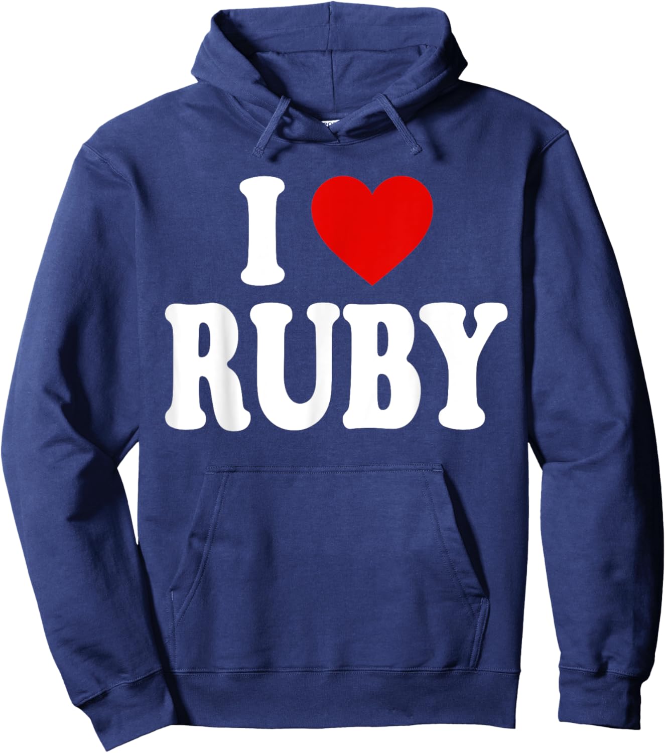 I Heart Love Ruby Hoodie - Hoodie | Navy