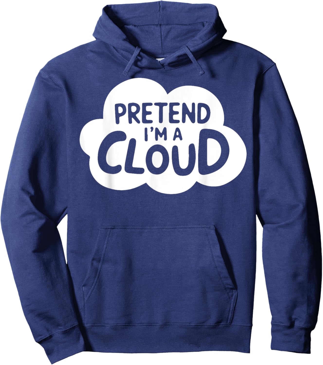 Group Easy Adult Halloween Costumes Pretend I'm A Cloud Hoodie - Hoodie | Navy