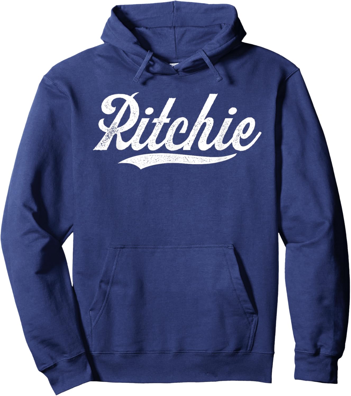 Distressed Script JR Ritchie Prospect Baseball Fan Gear Hoodie - Hoodie | Navy