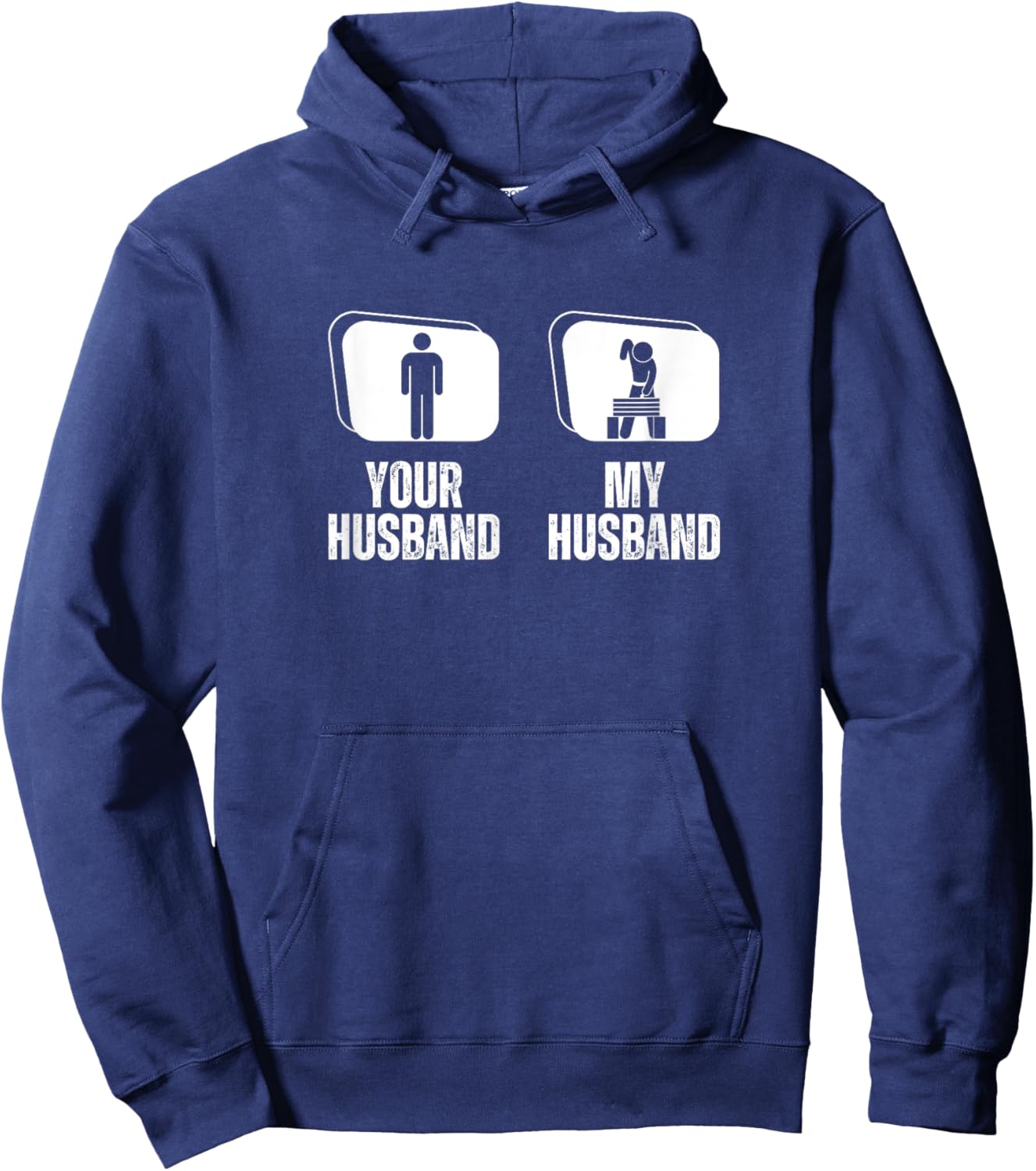 Your Husband My Husband Wife Karate Hoodie - Hoodie | Navy