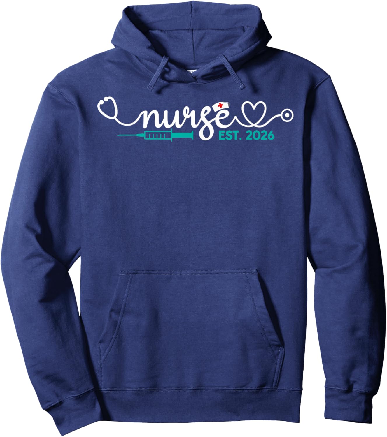 Graduate Nurse Est. 2026 RN Nursing School Graduation Gifts Hoodie - Hoodie | Navy