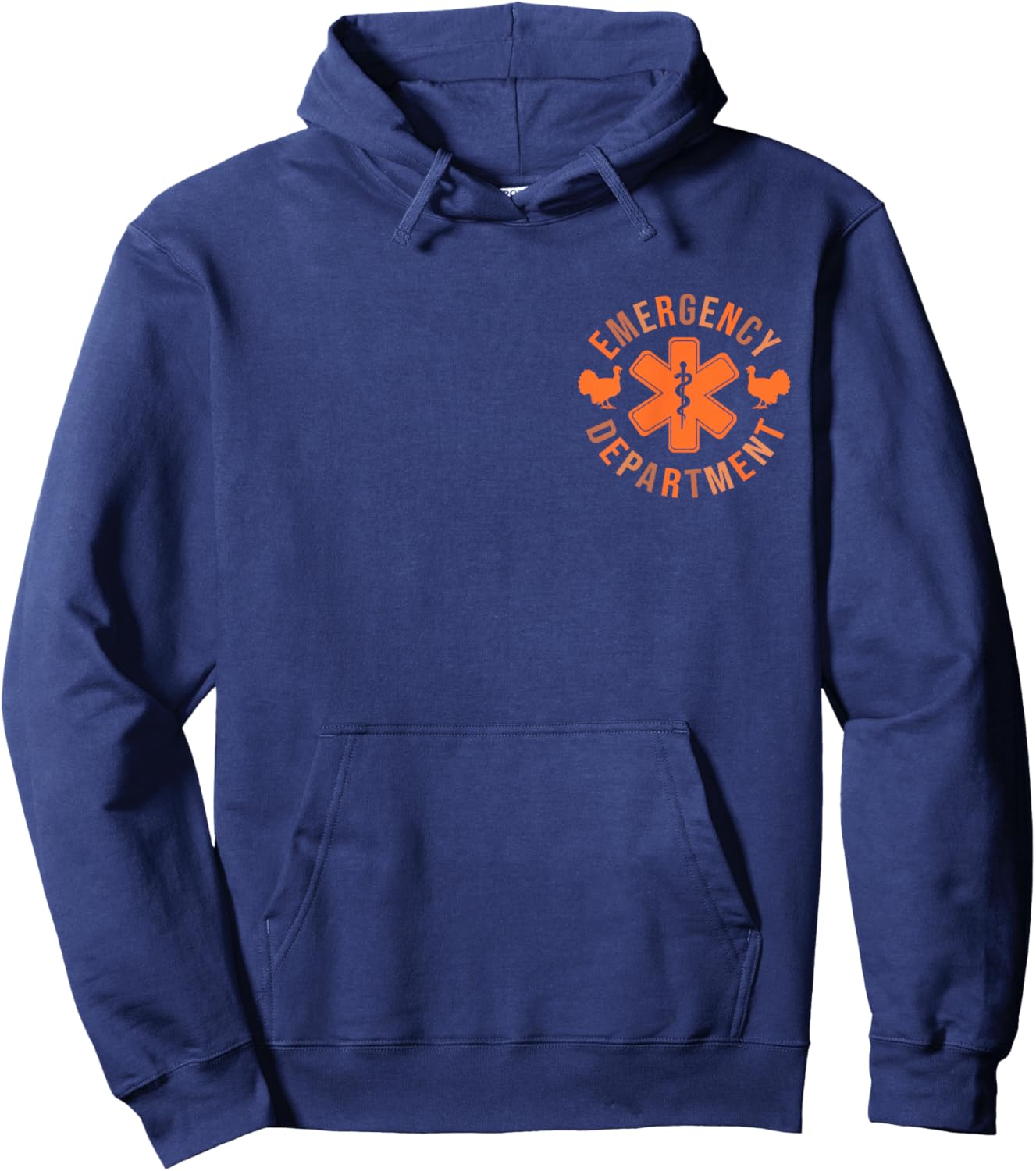 Emergency Department Emergency Room Nurse thanksgiving Hoodie - Hoodie | Navy